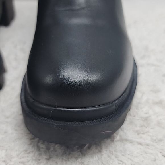 STEVE MADDEN STYLE HADLEE LUG SOLE ANKLE CHELSEA BLACK BOOTIE WOMEN'S 11 NWOB 😊 - Picture 6 of 16